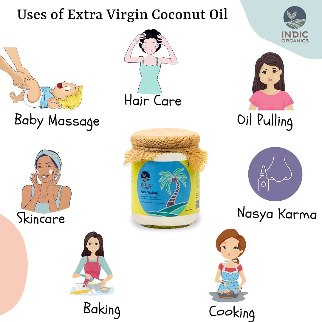 Indic Organics Raw Extra Virgin Coconut Oil