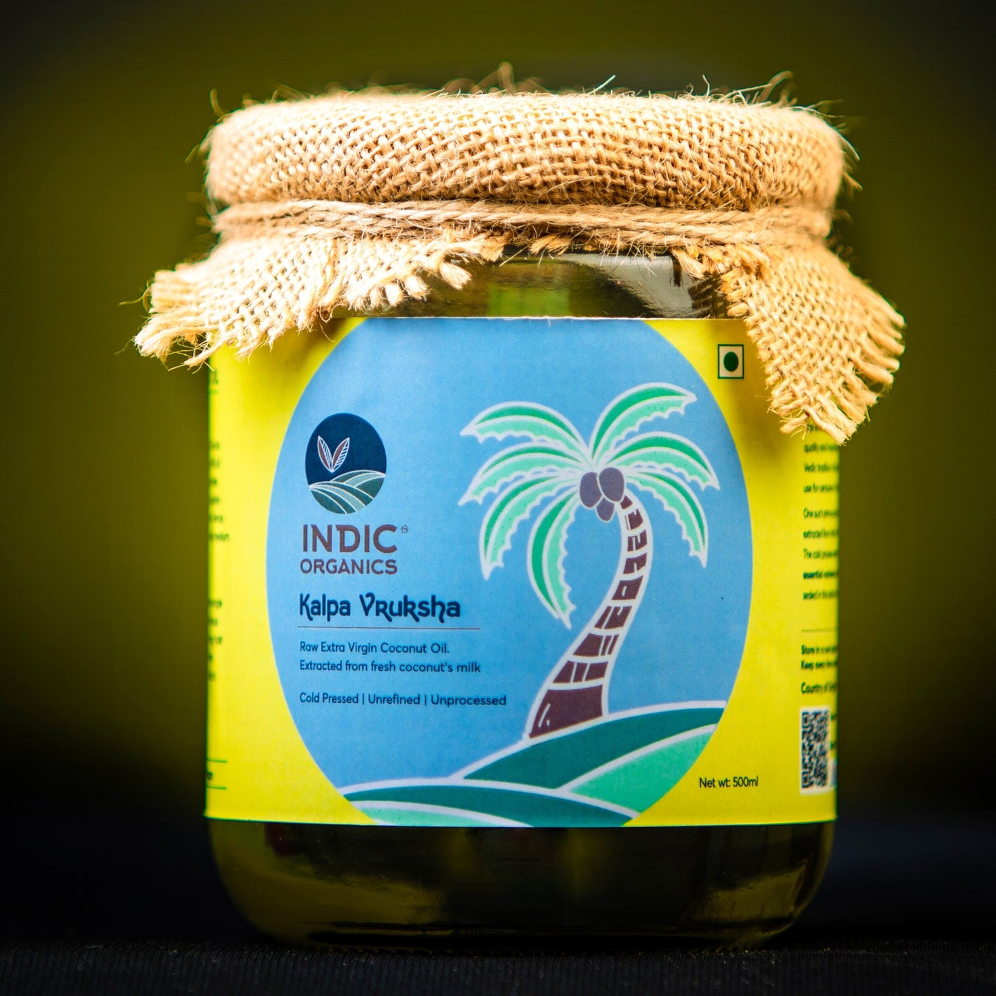 Indic Organics Raw Extra Virgin Coconut Oil