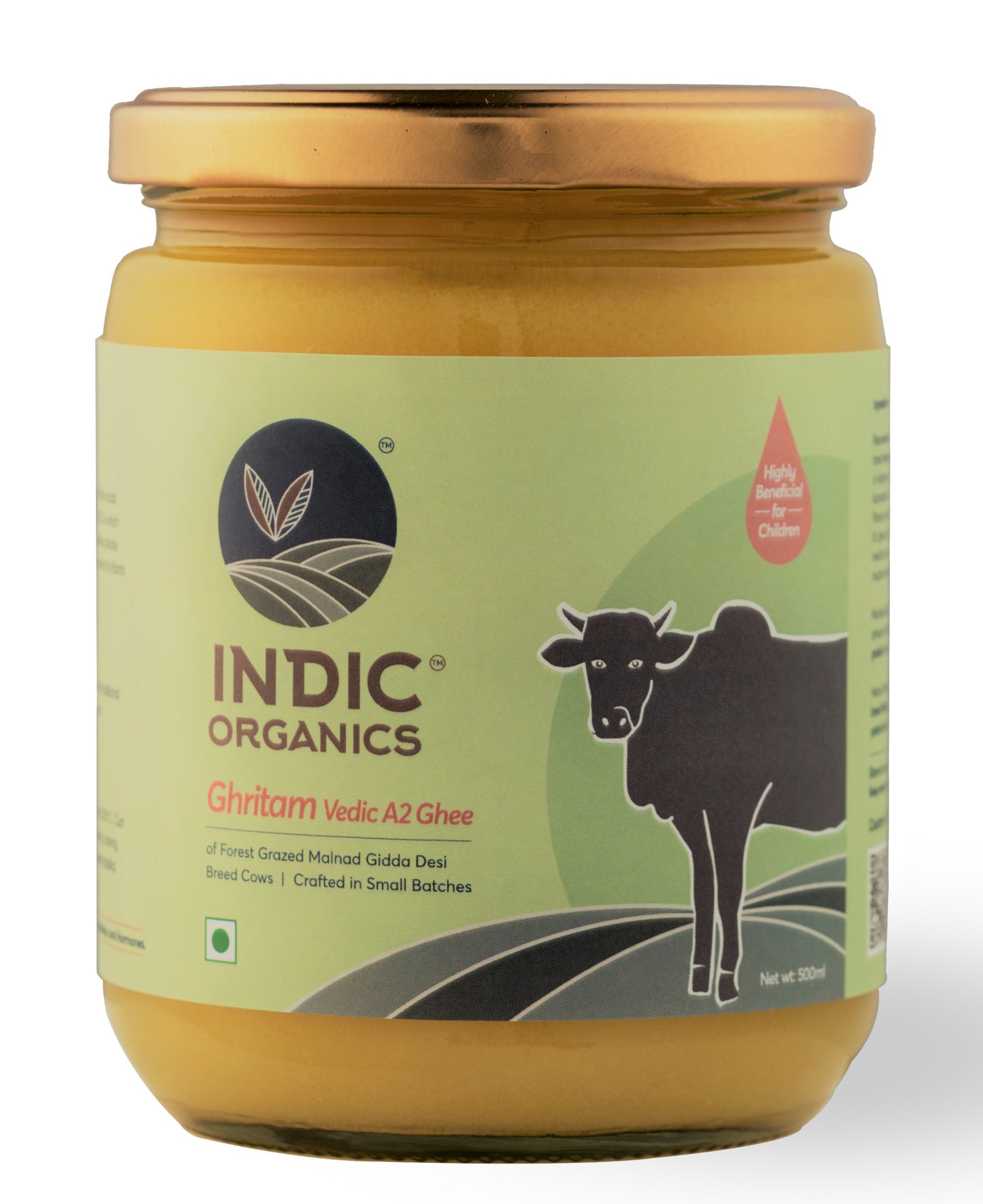 Indic Organics Vedic A2 desi Malnad Gidda cow ayurvedic Ghee