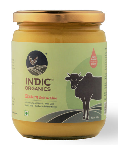 Indic Organics Vedic A2 desi Malnad Gidda cow ayurvedic Ghee